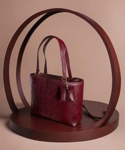 Burgundy Elegance Leather Ladies Handbag