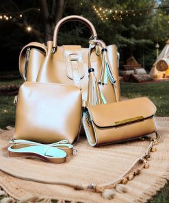 Monarch Tan 3-Piece Handbag Set