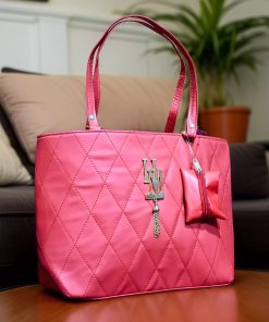 Elegant Pink Leather Tote for Women"